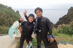 シュノーケリング、ダイビングスタッフ櫻庭 亮太