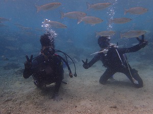 沖縄真栄田で体験ダイビング