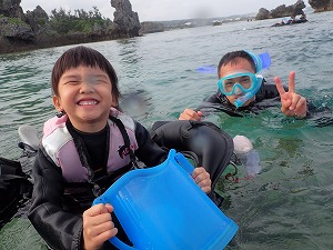 4歳の子と一緒に楽しめる沖縄でシュノーケリング