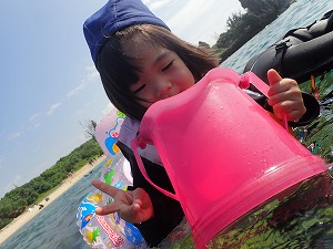 沖縄３歳シュノーケリング