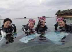 沖縄卒業旅行でダイビング