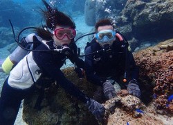 夫婦で体験ダイビング沖縄