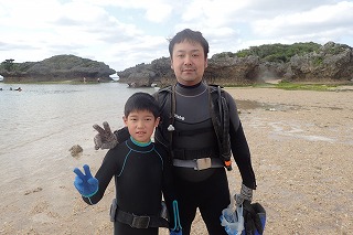 沖縄ダイビング８歳