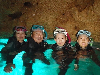 青の洞窟シュノーケリング写真