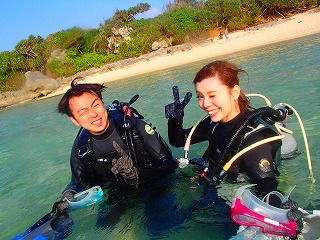 沖縄ダイビング　すてきな笑顔です♪